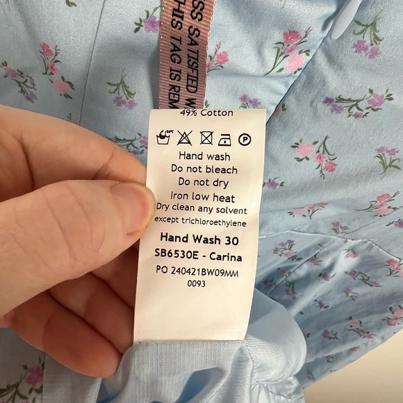 NWT House of CB Carina Blue Floral Bustier Midi Dress Size Small - Picture 12 of 16